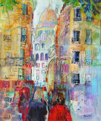 An Evening Walk to Sacre Coeur by Sylvia Paul